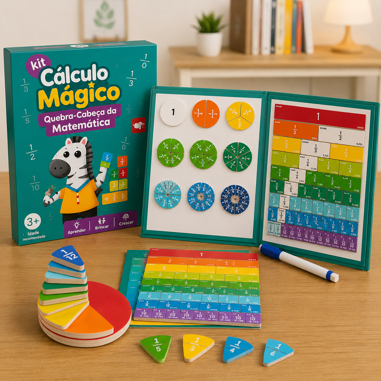 kit Cálculo Mágico - Quebra-Cabeça da Matemática
