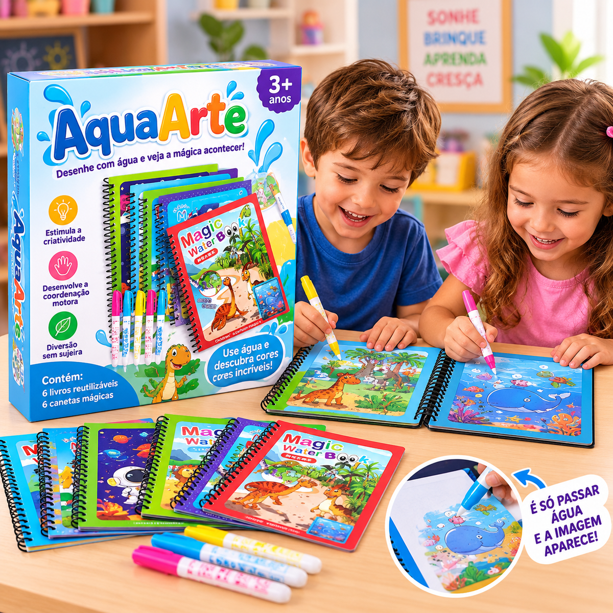 AquaArte - Desperte a magia da pintura apenas com água!