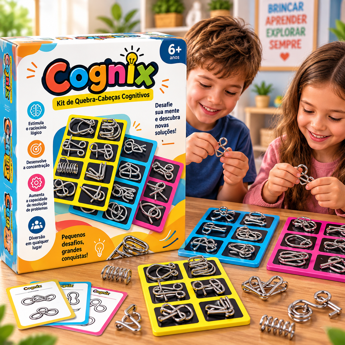 Cognix – Kit de Quebra-Cabeças Cognitivos