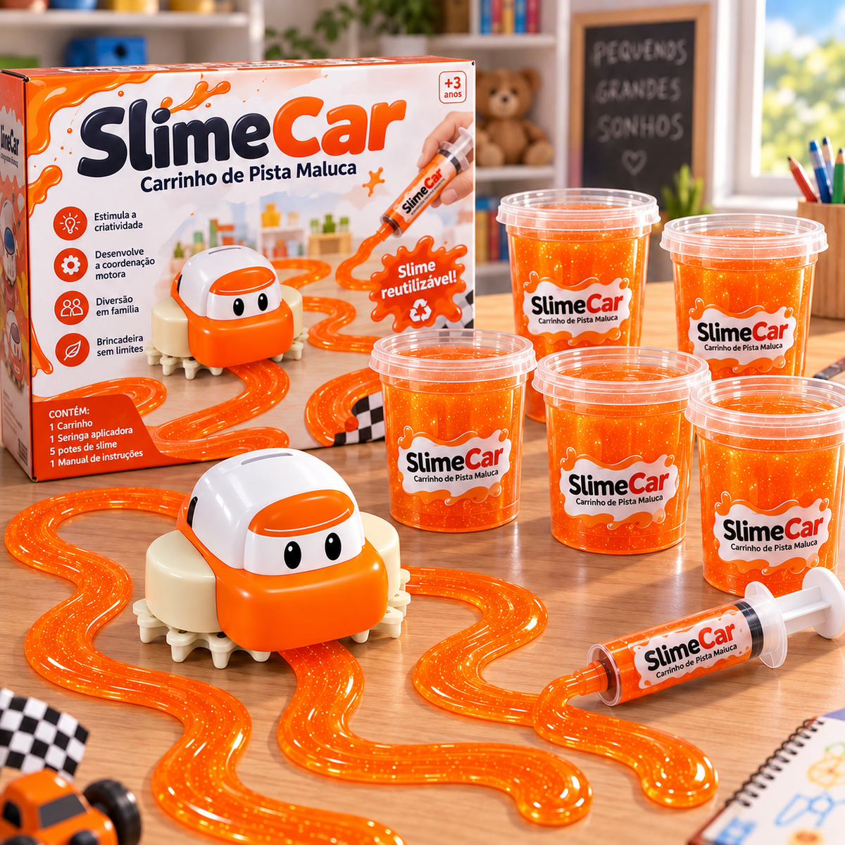 SlimeCar – Carrinho de Pista Maluca