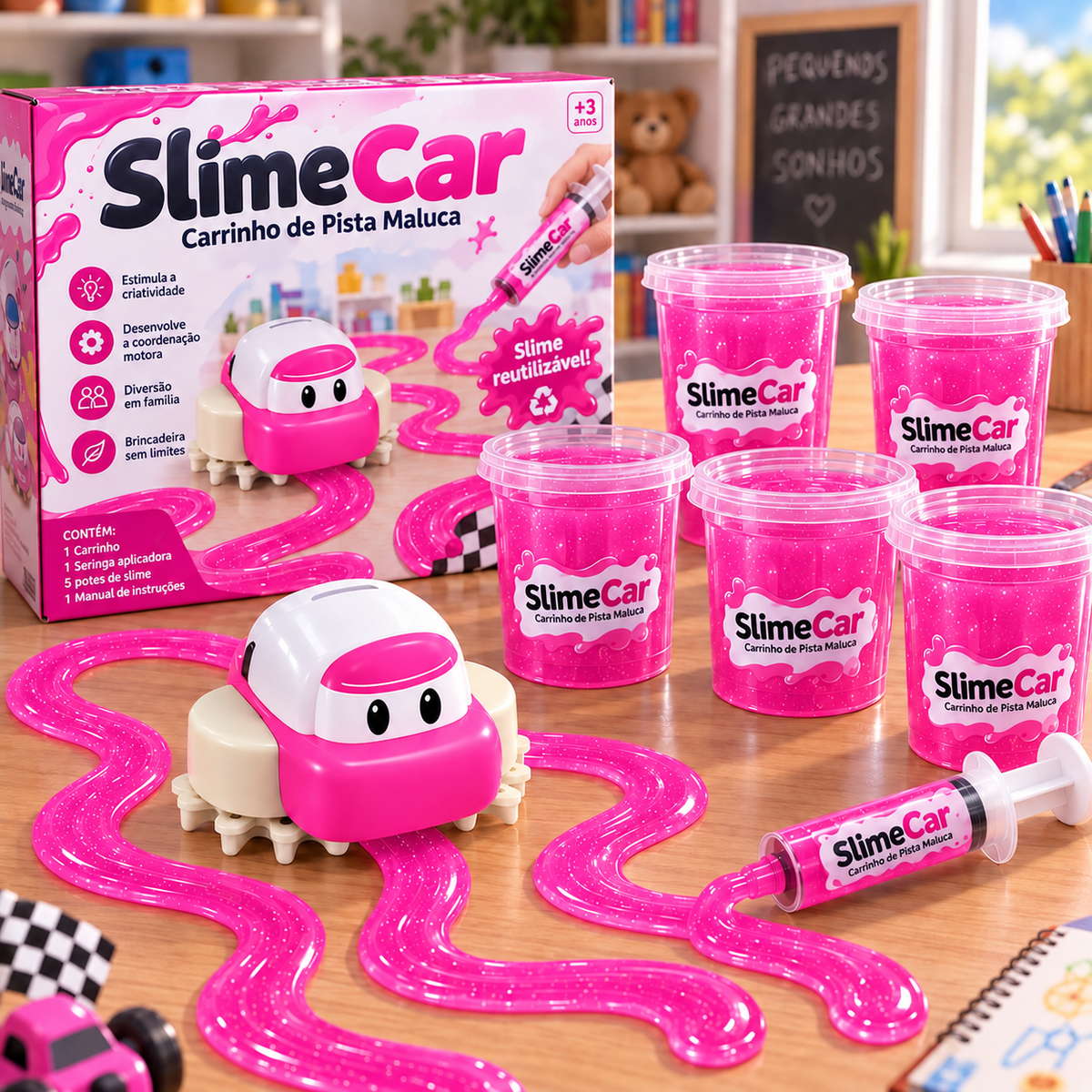 SlimeCar – Carrinho de Pista Maluca