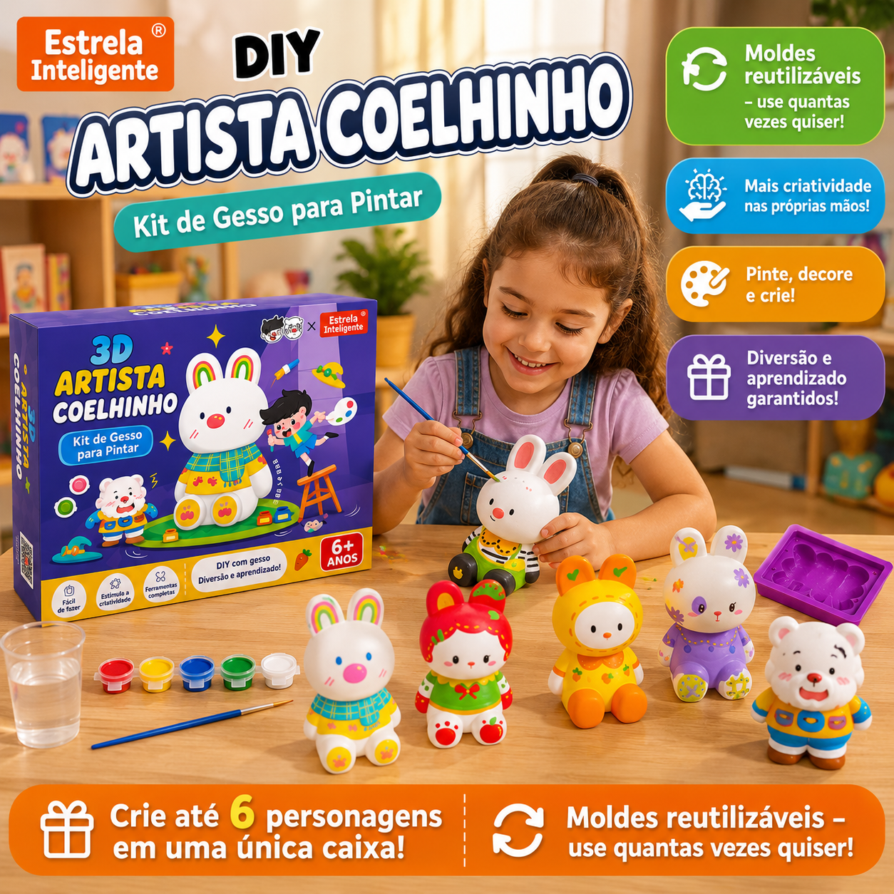 Kit UrsiArte - Crie Ursinhos & Pinte