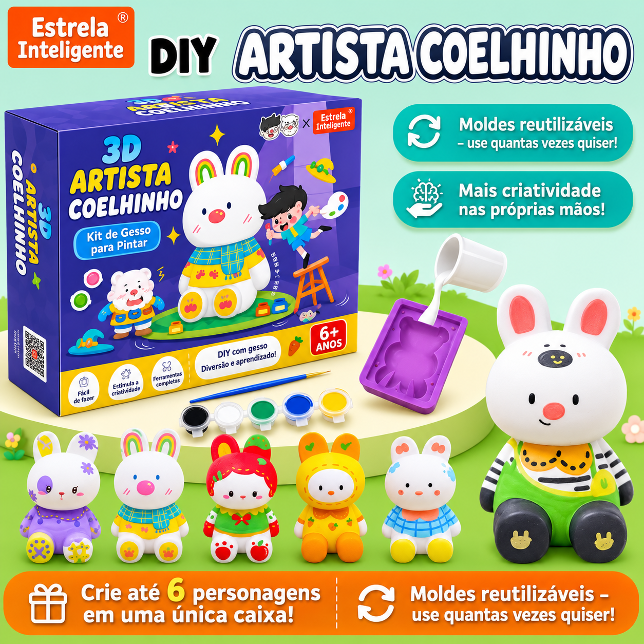 Kit UrsiArte -  Crie Ursinhos & Pinte