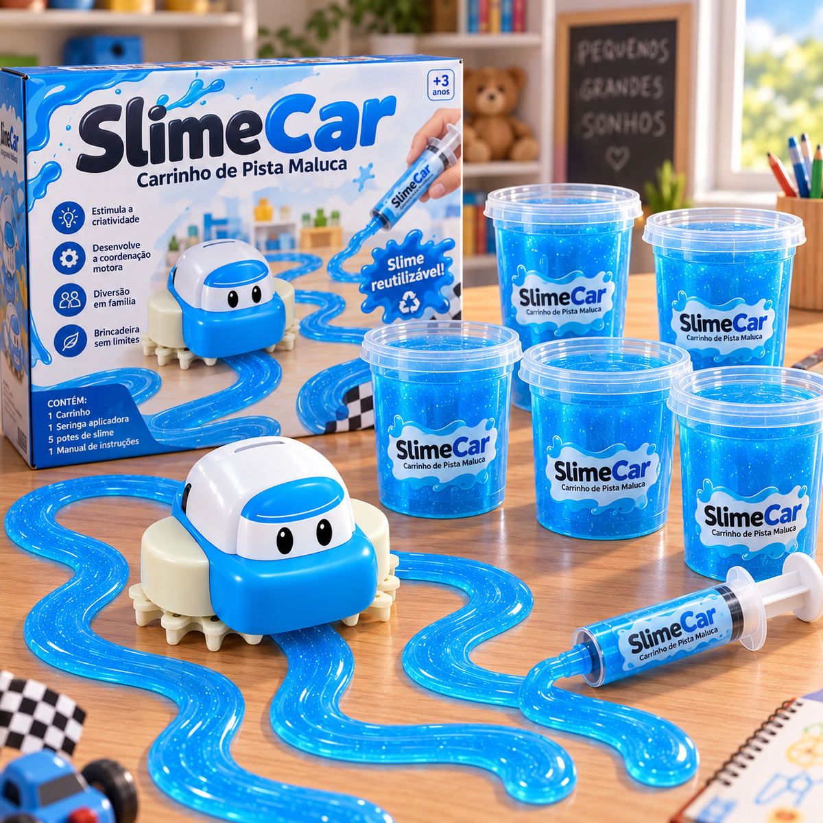 SlimeCar – Carrinho de Pista Maluca